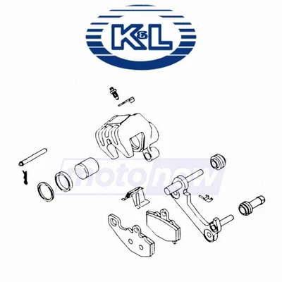 K&L Supply Rear Brake Caliper Rebuild Kit for 1993 Suzuki GSX1100F Katana - xc - Image 1 of 4