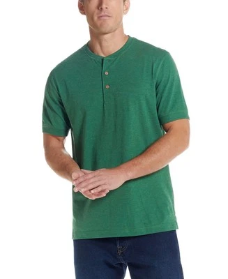 Camiseta Henley Melange Vintage Impermeable Para Hombre Fairway Brezo Verde-Pequeña Foto 1 de 4