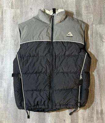 Vintage 00s Nike ACG All Conditions Gear Black Puffer Vest Men Medium Insulated - Image 1 of 4