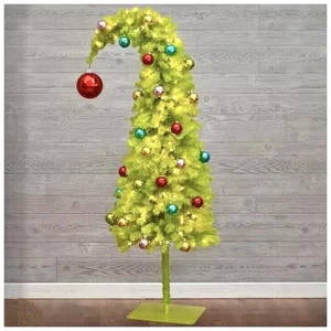 Grinch Christmas Tree 5Ft Pre Lit with 31 baubles Grinch Christmas decoration - Picture 1 of 5