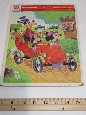 Vtg. Walt Disney Mickey Mouse Frame-Tray Puzzle #4510C Whitman - Image 1 of 3