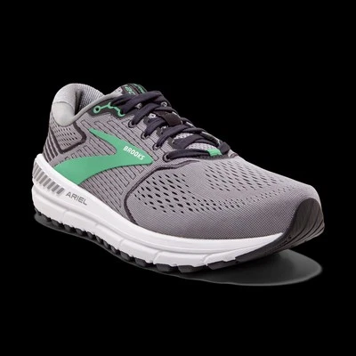 Zapatos para correr Brooks Ariel 20 para mujer talla 7 aleación/perla ennegrecida/verde ancho/D Foto 1 de 4