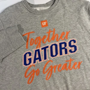 Fanatics Gray Florida Gators Sweatshirt Size Large -Together Gators go greater - Picture 1 of 7