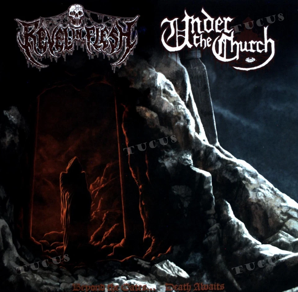 Revel In Flesh / Under The Church - Beyond The Gates... Death Awaits 7" '* - Image 1 of 1