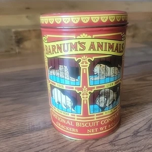 Vintage Barnum's Animal Crackers Circus 1979 réplica 1914 diseño lata - Imagen 1 de 7