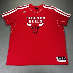Adidas Derrick Rose T-Shirt Rot 2XL Chicago Bulls Spieler Spielzeit Schießen - Bild 1 von 12
