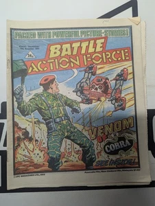 Battle Action Force Comic November 16th 1985 Venom of Cobr UK Pub Vintage GI Joe - Picture 1 of 3