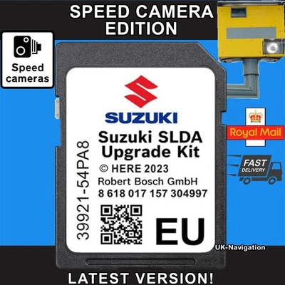 LATEST SAT NAV SD CARD UPDATE SUZUKI SWIFT BALENO SX4 IGNIS VITARA UK EU MAP - Image 1 of 3