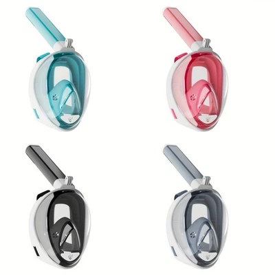 Máscara de snorkel de silicona cómoda antiniebla adecuada para vacaciones de agua caliente Foto 1 de 4