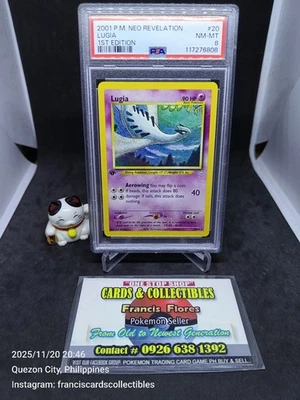 Pokemon Card - PSA 8 LUGIA #20 - 1ST EDITION (NEO REVELATION (1ST EDI.)  YR 2001 - Image 1 of 4