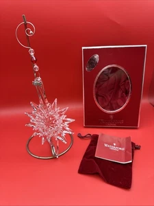 2010 Limited Edition Waterford Crystal Snow Star Ornament with Enhancer - Picture 1 of 8