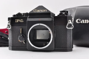 Canon F-1 schwarz frühe Augenhöhe analoge Spiegelreflexkamera 35 mm für neues FD-Objektiv Japan - Bild 1 von 16