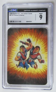 1986 Hasbro G.I. Joe Action Cards Tomax & Xamot #110 CGC 9 - Picture 1 of 3