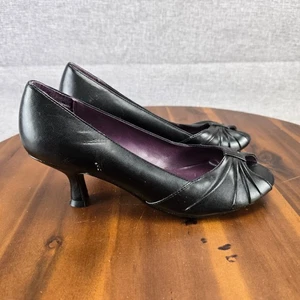 Zapatos de salón No Boundaries negros con punta abierta zapatos de fiesta elegantes para mujer talla 7 - Imagen 1 de 15