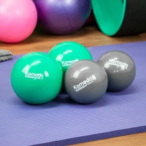 Weighted Toning Balls 0.5kg-1.5kg Pair Yoga Pilates Rehab Exercise Class Weight - Picture 1 of 14