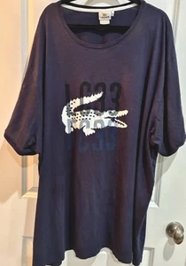 Vintage Lacoste T-Shirt Tee Men's 12 R Crocodile Graphic Logo Navy Blue Crew - Picture 1 of 4