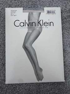 CALVIN KLEIN INFINITE SHEER CONTROL TOP COLLANT STYL 705 Light 1 TG B - Foto 1 di 5