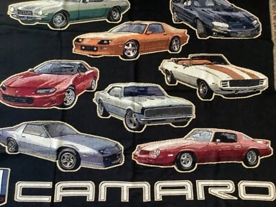 MANTA TAPIZ AFGANO CHEVROLET CAMERO 66” X 53” NUEVA Foto 1 de 4