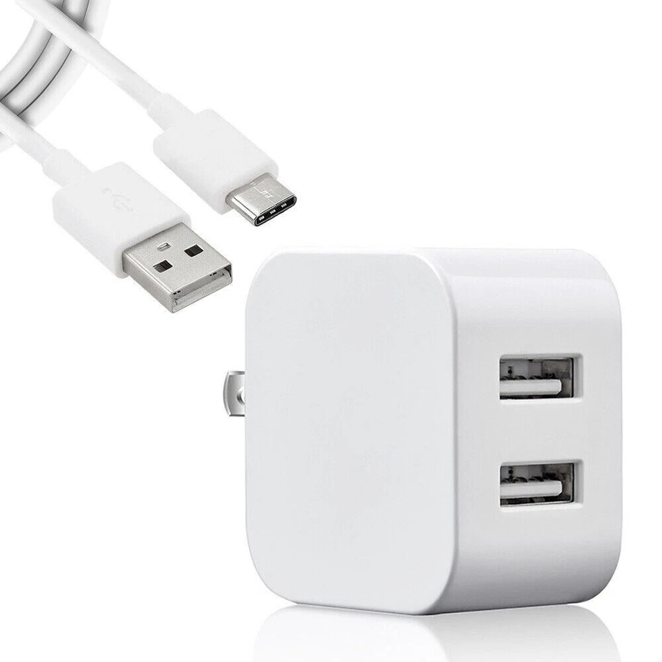 Adaptador de corriente USB doble velocidad rápida + cable tipo C de 6 pies compatible con Google Pixel 5 GD1YQ Foto 1 de 1