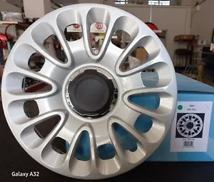 Kit 4 Copricerchi Coppe Ruota Borchie Fiat 500L Wagon dal 2013 r 15 (757 r 15) - Foto 1 di 9
