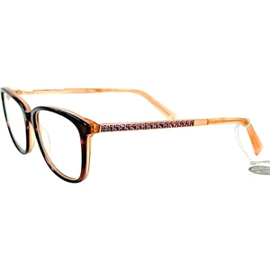 Swarovski SK5308 Womens Plastic Eyeglass Frame 071 Bordeaux 52-15 Spring Hinges - Picture 1 of 5