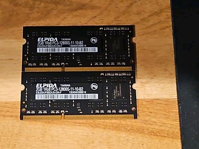 Elpida - 4GB 1Rx8 DDR3 PC3-12800S-11-10-B2 (2x2GB) Memory - Image 1 of 2