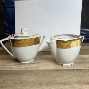 Royal Chatham Creamer e zuccheriera con coperchio. Fuori produzione. RYA4 - Foto 1 di 9