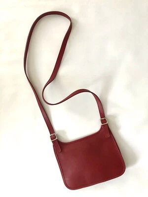 Bandolera COACH de cuero rojo vintage auténtica cierre con solapa 9142 Foto 1 de 4