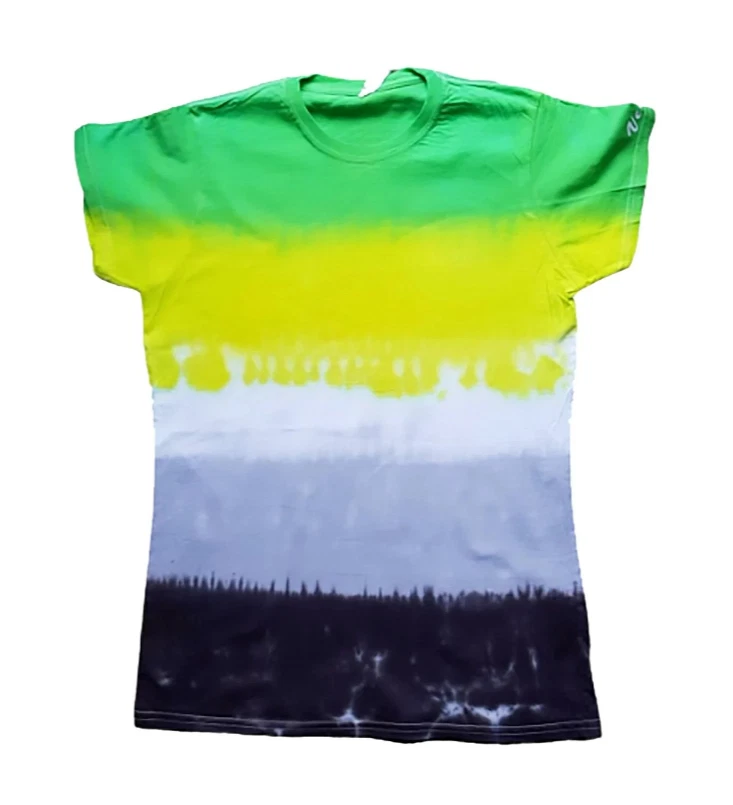 Aromatic Pride Tie Dye T-Shirt in Feminine Fit Extra Large - Image 1 of 1