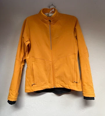 Co-op Cycles Womens Full-Zip Soft-Shell Cycling Jacket Small Orange Stretch - Image 1 of 4