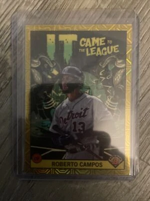 2023 Bowman Chrome ROBERTO CAMPOS Gold Refractor /50 It Came To The League SSP - Image 1 of 2