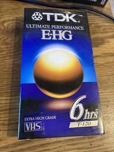 TDK Ultimate Performance EHG VHS Tapes  T-120 6 Hrs. Sealed NEW - Imagen 1 de 4