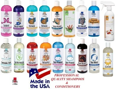 *USA MADE TOP PERFORMANCE Pro Quality Pet Dog Cat Grooming SHAMPOO & CONDITIONER