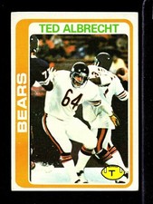 1978 Topps #298 Ted Albrecht Chicago Bears California ROOKIE Card EX+ 12% off 2+