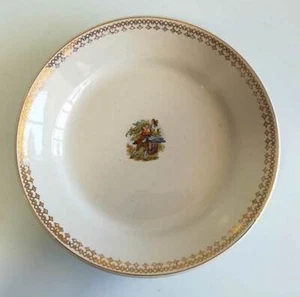 Antiguo plato llano de porcelana china opaca de La Ibero Tanagra de Santander - Imagen 1 de 4
