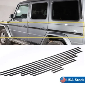 Carbon Fiber Side Molding Trim Sticker For Mercedes G Class W463 G63 G65 G500 US - Picture 1 of 16