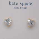 Kate Spade Cute Small Heart Stud Earrings CZ Unique Elegant For Girls Women NWT