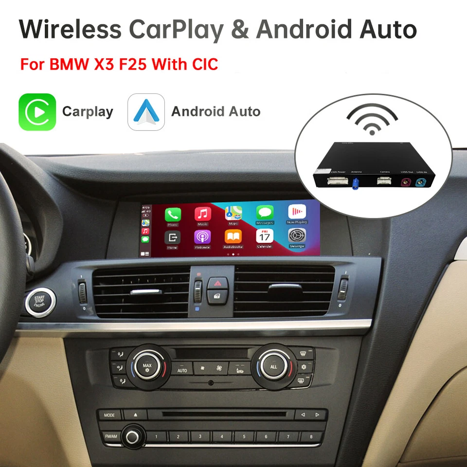 Wireless CarPlay Android Auto Interface für BMW With CIC X3 F25 Z4 E89 - Bild 1 von 4