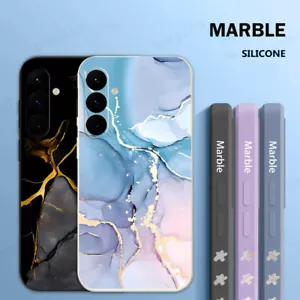 ShockProof Marble Case For Samsung Galaxy S24 FE S23 S25 Ultra A54 A53 A14 Cover - Picture 1 of 15