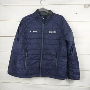 LL.BEAN jacket men size M quilted winte firts coast news abc logo nylon jacket - Picture 1 of 11