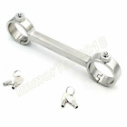 New Stainless Steel Spreader Bar Hand Fixed Cuffs Restraints Handcuffs Shackle