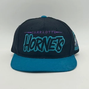 Charlotte Hornets Starter Vintage NBA Basketball Wool Snapback Sports Hat Cap - Picture 1 of 16