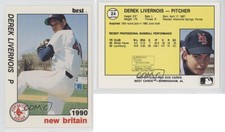 1990 Best New Britain Red Sox Derek Livernois #24