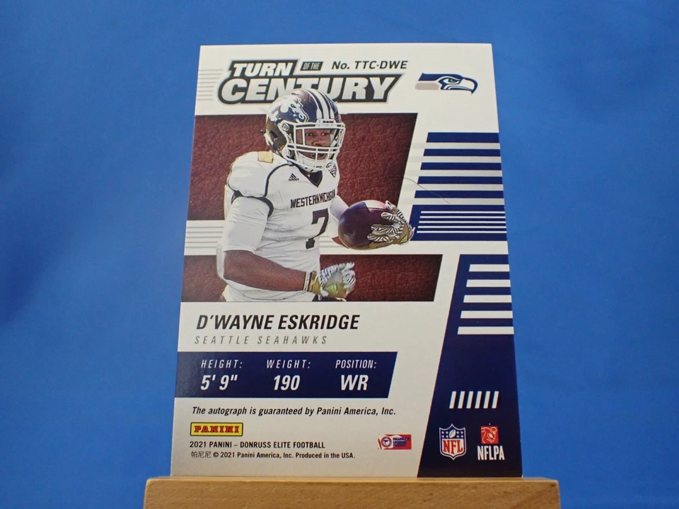 D'Wayne Eskridge Donruss Elite 2021 Turn of the Century Autograph Auto /199 - Image 1 of 1
