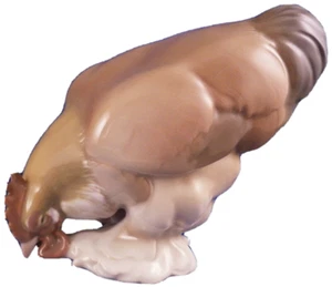 Nice Art Nouveau KPM Berlin Porcelain Rooster Figurine Figure Porzellan Figur - Picture 1 of 11