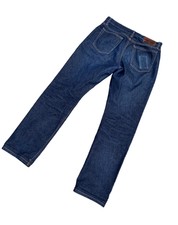 Left Field NYC American Workwear Dark Blue Selvedge Men's Denim Jeans Size 34