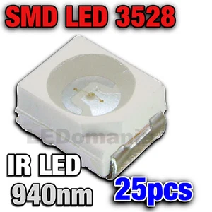 125/25# LED CMS IR 940nm-- 25 pcs - Plcc-2 TL SMD - Imagen 1 de 1