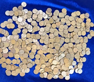 (500+) 1940-1958 Unsearched Circulated Wheat Cent Good+ No Culls Free Shipping - Bild 1 von 3