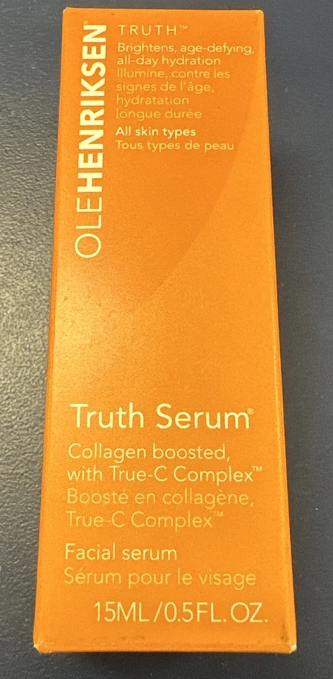 Ole OleHenriksen TRUTH SERUM True-C Complejo Colágeno 0.5oz/15ml Tamaño de Viaje Nuevo Foto 1 de 1