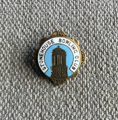 Vintage Stonehouse South Lanarkshire Bowling Club Badge - Image 1 of 3